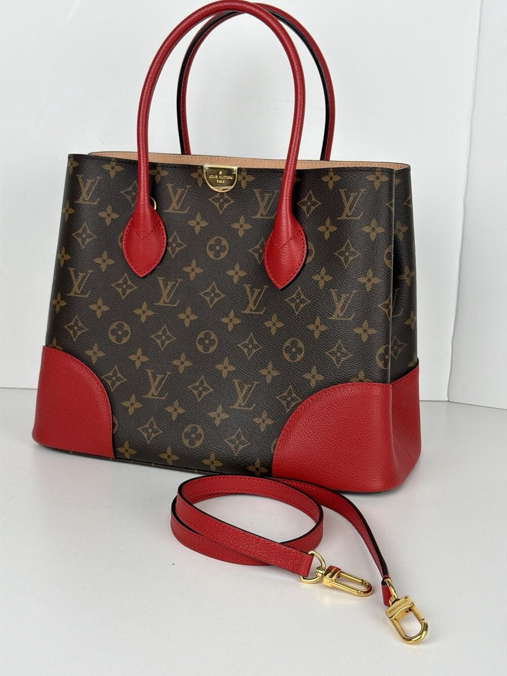 Louis Vuitton Flandrin Tote Bag in Brown LV Monogram Coated Canvas 2017 S-02